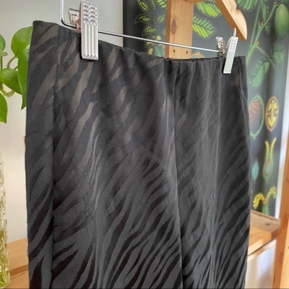 rag & bone Black Simone Cropped Jacquard Zebra Print Pants 0 - Picture 8 of 14